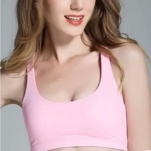 New Pink Exercise Strappy Bra